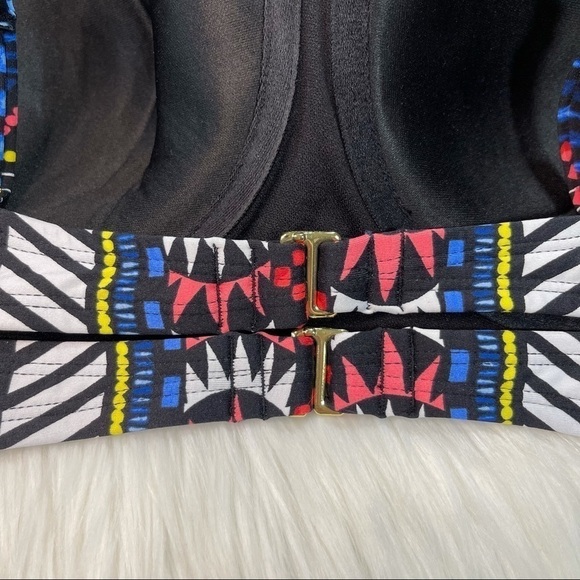 NWOT Bar III Multicolored Bikini Top Large - Picture 8 of 13